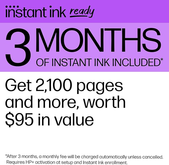 HP Envy 6555e Wireless All-in-One Color Inkjet Printer, Print, scan, Copy, Duplex Printing Best-for-Home, 3 month Instant Ink trial included (714N5A)