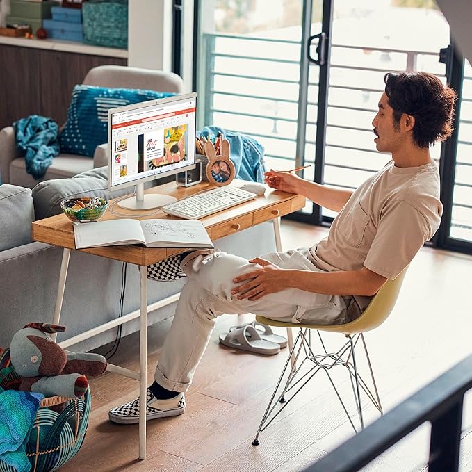HP 22 inch FHD All-in-One Desktop Computer PC 2025 Flagship, 32GB RAM, 1.5TB Storage (1TB SSD + 500GB Ext), Intel Celeron CPU, Webcam, WiFi 6, HubxcelAccessory, Win 11 Pro, Lifetime Office 2024
