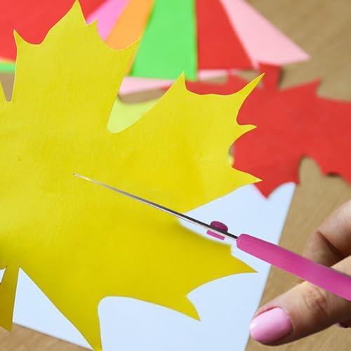 Scissors, Rkqoa 8" All Purpose Office Scissor 6 Pack - Comfort-Grip Sharp Shears for Office School House Sewing Fabric Crafts Arts Desk Classroom Supplies, Teacher/Class Scissors