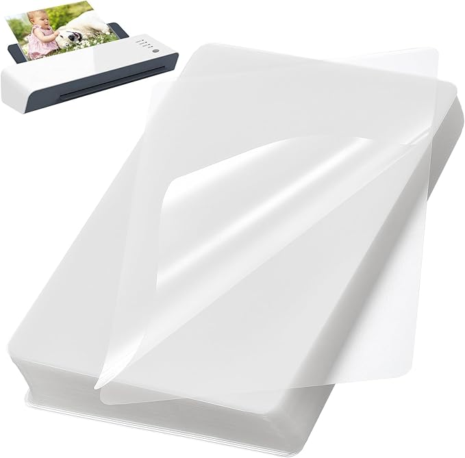100 Pack Laminating Sheets, Clear 9 x 11.5 Inch Thermal Laminating Pouches for Thermal Laminator, 5 Mil Lamination Sheet Paper, Letter Size, HeatSeal