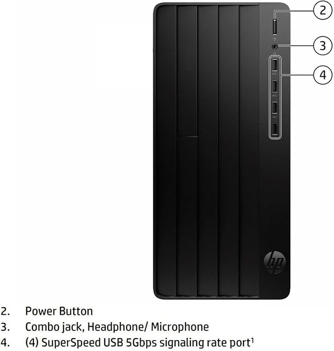 HP Desktop Computers Tower PC for Home Business Student, Intel 6-Core i5-12500 (Beat i7-11700), 16GB DDR4 RAM, 512GB PCIe SSD, WiFi, Bluetooth, RJ-45, Keyboard and Mouse, Windows 11 Pro, Wendbo