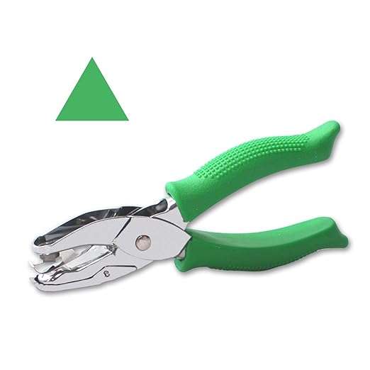 1/4 Inch Triangle Hole Punch for Handmade DIY Craft Paper, Perfect for Home, Office, Back to School Supplies