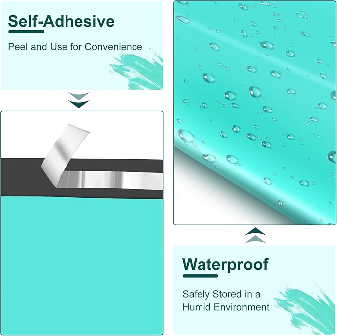 120PC Poly Mailers 6x9 Inch Teal Mailing Envelopes Bags Shipping Bags with Self Adhesive Waterproof and Tear-Proof Postal Bags