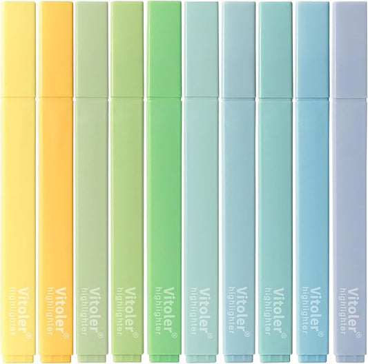 Highlighters,10Pcs Bible Highlighters,Chisel Tip Office Accessories for Journaling Planner Notes School Supplies