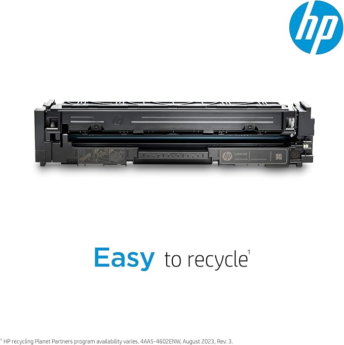 HP 202X Cyan High-yield Toner Cartridge | Works with HP Color LaserJet Pro M254, HP Color LaserJet Pro MFP M281 Series | CF501X