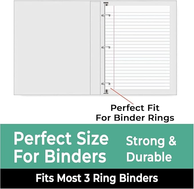 1152 Pack (Pallet) Loose Leaf Paper Bulk, 172800 Sheets, Wide Ruled, 150 Sheets/Pack, 8 x 10.5", Pallet of Filler Paper, 3 Hole Punched, 56 Gsm Thick Paper, School & Office, 4-7 Days Transit