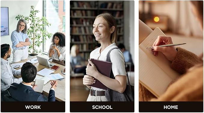 &And Per Se Lined Journal Notebook (5 Packs), 160 Pages, A5 5.7 x 8 inches College Ruled Thick Paper Notebook Journals for Writing, Hardcover Notebooks for Women Men Office School (Grey)