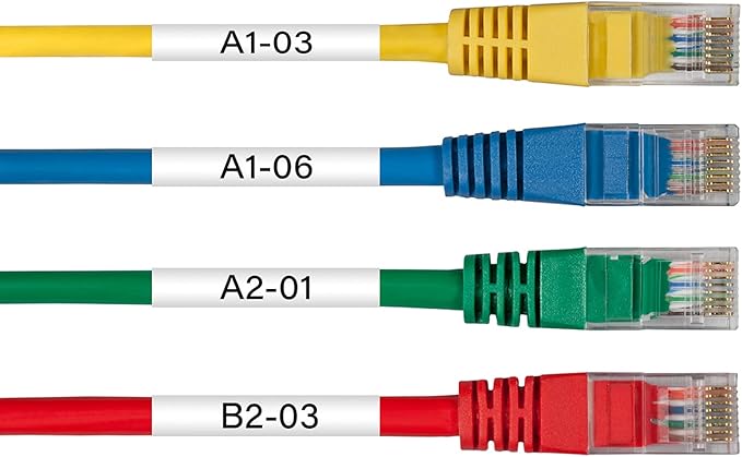 HSE241 HSE-241 HS-241 Heat Shrink Tubes Label Tape 3/4" (17.7mm) x 4.92 ft Compatible for PTD400 D600 PTH300 PTE300 PTE500 PT-E550W E800W PTP700 PTP750WVP, Black on White, 2 Pack