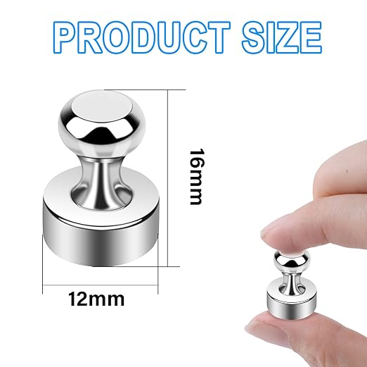 100 Pack Magnets Refrigerator Magnets for Whiteboard Small Strong Fridge Magnet Tiny Push Pin Magnetic Neodymium for Office Classroom Kitchen Home