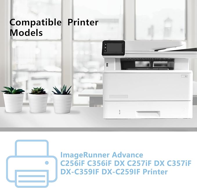 High Yield GPR-58 GPR58 Toner Cartridge for Canon Imagerunner Advance iR-ADV C256 C256iF C257 C257iF C356 C356iF C357 C357iF Printers (Black Cyan Magenta Yellow)