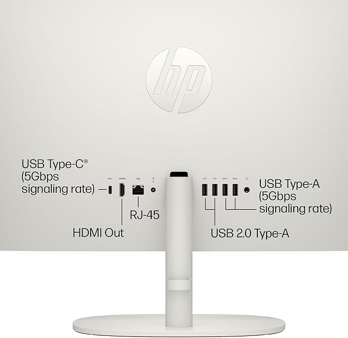 HP 22 inch FHD All-in-One Desktop Computer PC 2025 Flagship, 16GB RAM, 756GB Storage (256GB SSD + 500GB Ext), Intel Celeron CPU, Webcam, WiFi 6, HubxcelAccessory, Win 11 Pro, Lifetime Office 2024