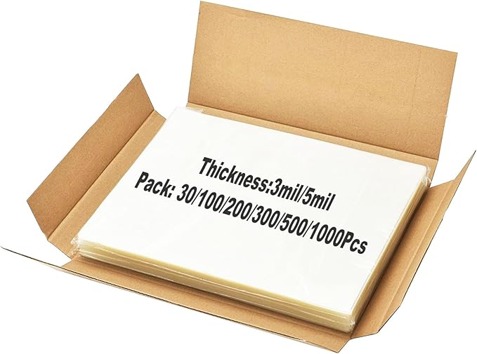 100 Pack Laminating Sheets, Clear 9 x 11.5 Inch Thermal Laminating Pouches for Thermal Laminator, 3 Mil Lamination Sheet Paper, Letter Size, HeatSeal