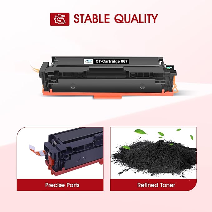 067 Toner Cartridge Set 067H MF654Cdw MF656Cdw Compatible Replacement for Canon Color ImageCLASS LBP632Cdw MF654Cdw MF653Cdw LBP633Cdw Printer 4 Pack High Yield Ink (Black Cyan Yellow Magenta)