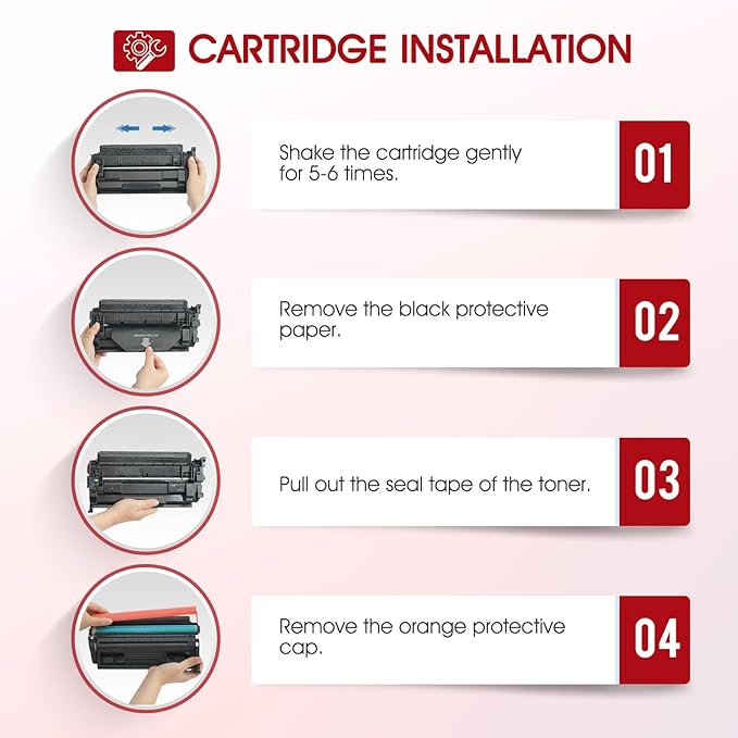 057H 057 Toner Cartridge 4 Pack Compatible Replacement for Canon 057 057H Black High Yield Toner Cartridge for ImageCLASS MF445dw MF455dw LBP226dw MF448dw LBP227dw LBP228dw MF449dw MF445 Printer Ink