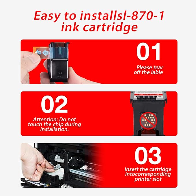 High Capacity SL-870-1 XXL Red Ink Cartridge Compatible with SL870-1 SL8701 XXL Fluorescent Red Ink Replacement for Pitney Bowes SendPro Mailstation Postage Meter (CSD1) 1-Pack (1×16ML)