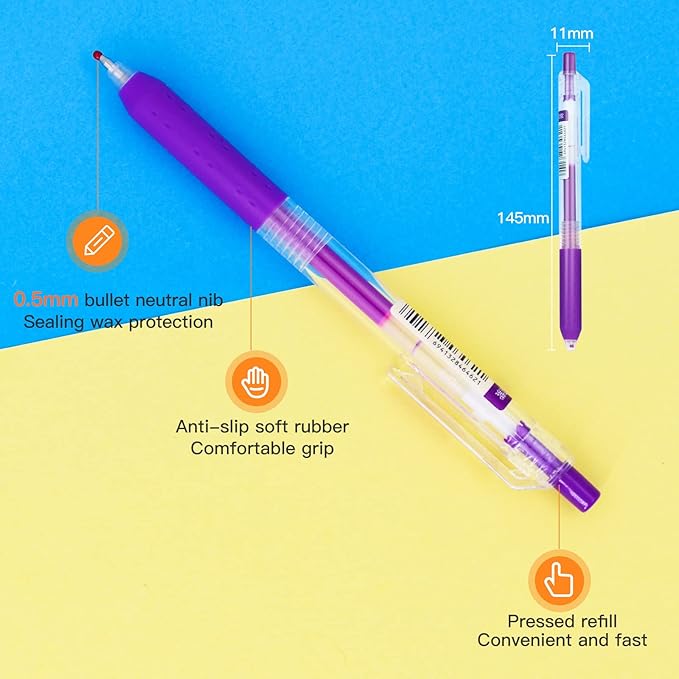 0.5mm Bible Journal Pens No Bleed Through, 8 Color Fine Tip Markers for Bible Study, Bullet Journaling, Drawing，Quick Dry School Supplies (8 retro colors)