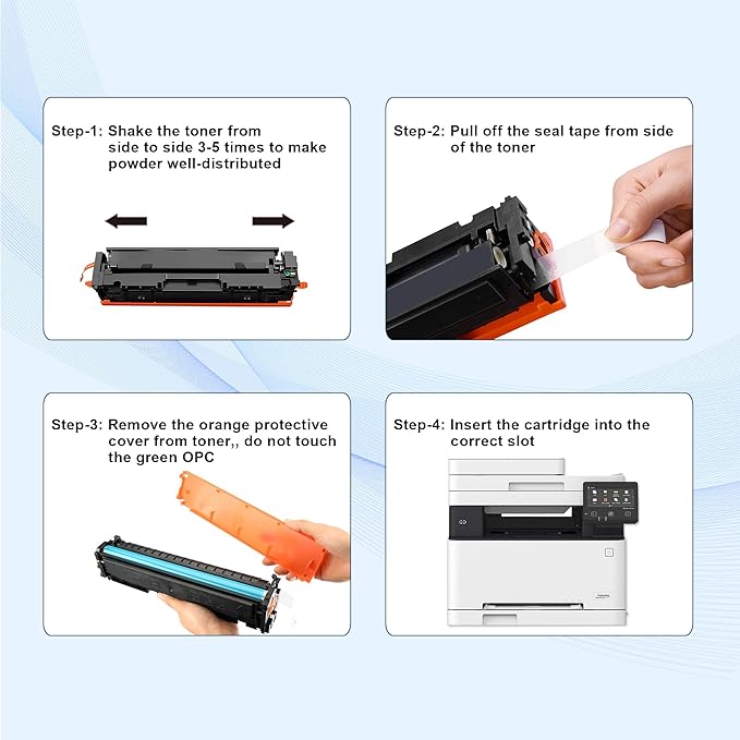 131A 131X Toner Cartridge 4 Pack Works with HP Laserjet Pro 200 Color M251nw,MFP M276nw (Black,Cyan,Yellow,Magenta)