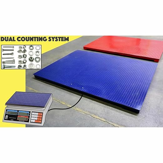 Liberty Scales LS-700-DC Dual Counting Smart Weighing Systems, Size 24" x 24" (4' x 4') - C-Scale (33 lb x .001 lb) / Floor Scale 5000 lb x 1 lb