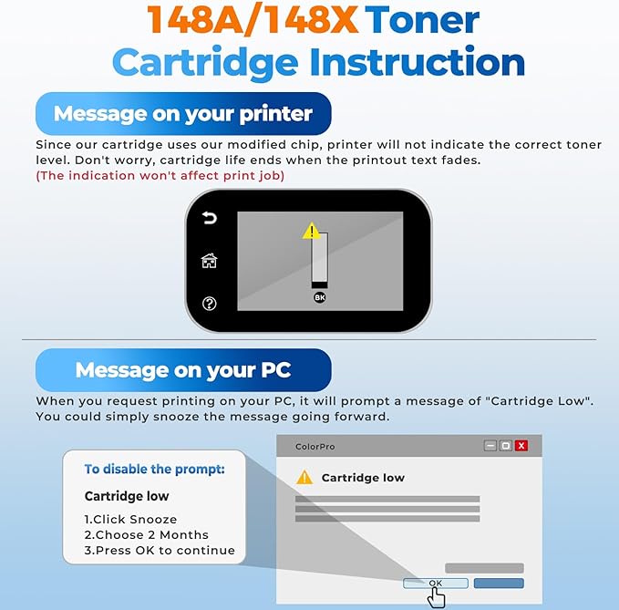 148X Toner Cartridge Laser Jet Pro 4001n 4101fdw 4001dn 1 Pack Compatible for HP 148X 148A W1480X W1480A Toner Cartridges Black for HP148X for HP Laser Jet Pro 4001n 4001dn 4001dw MFP 4101fdw 4101fdn