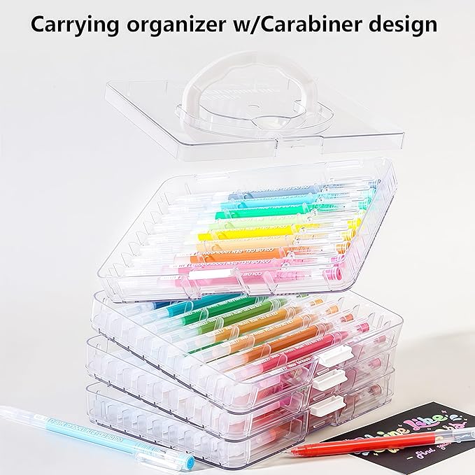 Colored Gel Pens Set, 0.6mm Fine Point for Black & White Paper, Cute Pens for Journaling, Adult Coloring Books, Bible, Drawing, Note Taking, School & Journaling Supplies (45 Basic Colors)