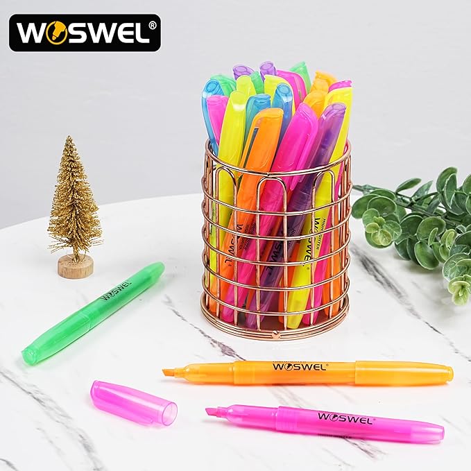 Highlighters Bulk, 120 Pack 6 Assorted Colors No Bleed Chisel Tip Highlighter Markers for Teacher Students, Classroom Must Have, School Office Supplies for Adult Kids