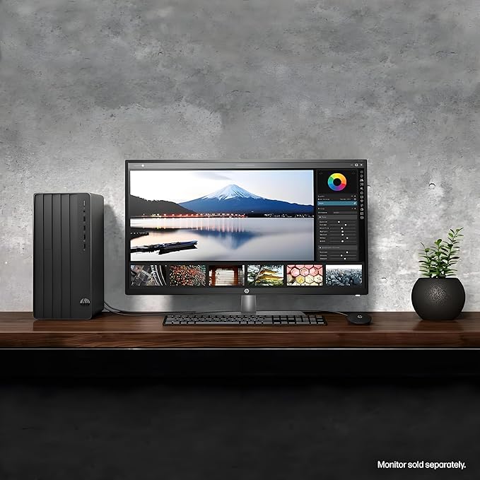 HP 290 G9 Desktop Computer, 13th Gen Intel Core i3-13100 Processor (Up to 4.50GHz)- 64GB RAM - 2TB PCIe SSD, 2TB HDD - HDMI, VGA, Wire Keyboard & Mouse, Wi-Fi, Windows 11 Pro