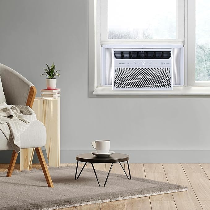 Hisense WCT08W25A Window Air Conditioner, 8,000 BTU, White