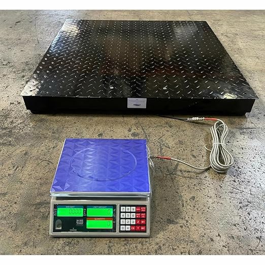 Liberty Scales LS-700-DC Dual Counting Smart Weighing Systems, Size 24" x 24" (4' x 4') - C-Scale (33 lb x .001 lb) / Floor Scale 5000 lb x 1 lb