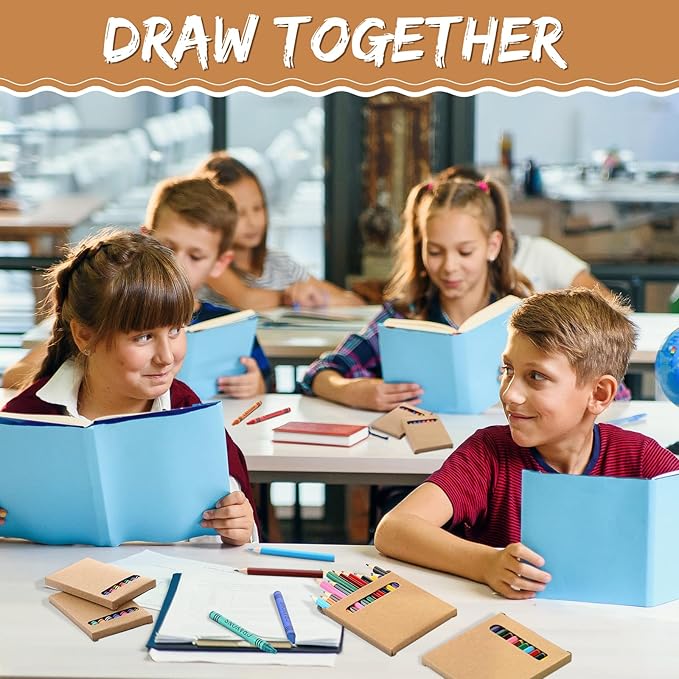 10 Sets Bulk Back to School Supplies, Colored Pencils Pre-Sharpened and Crayons Holiday Bundle in Box Mini Pencils Crayons Bulk Classroom Teacher Supplies, Cute Back to School Gifts