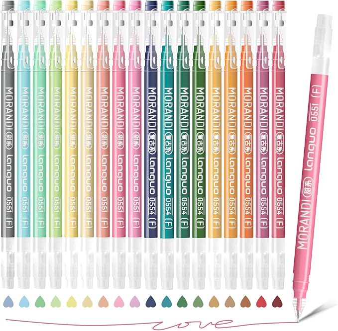 Gel Pens For Coloring, 18 Pack Colored Pens for Black Paper & White Paper, 0.6MM Fine Point Pens for Coloring, Writing, Drawing, Journaling, Note Taking, School, Office, Home
