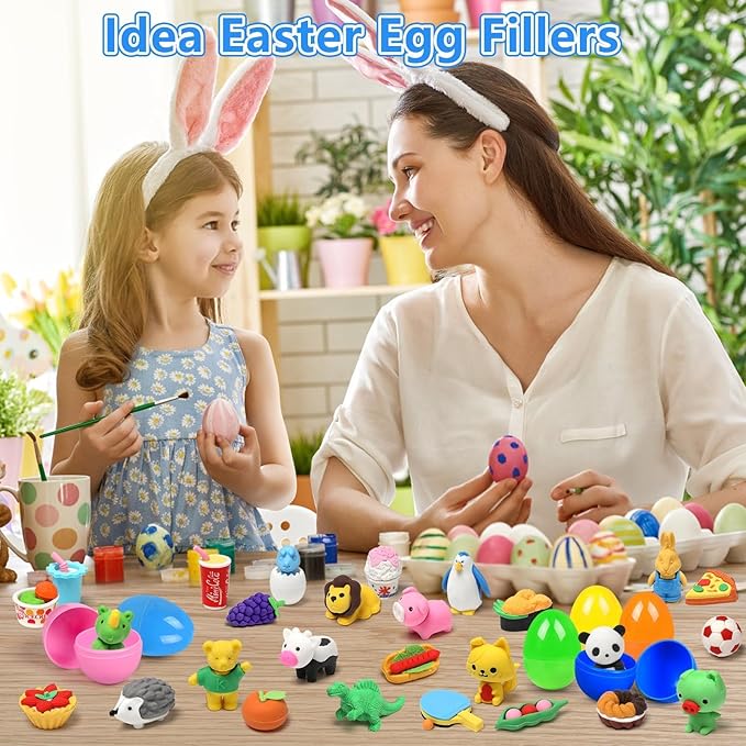 150 Pack Animal Erasers for Kids Bulk Pull Apart 3D Puzzle Erasers Treasure Box Toys for Classroom Rewards and Prizes Class Treasure Box Kids Party Favors Back to School Supplies Gift