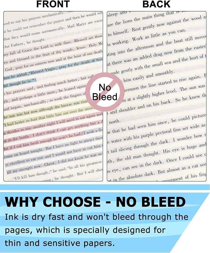 Aesthetic Highlighters, Lipstick-shaped Highlighters, Assorted Colors With Soft Chisel Tip,No Bleed Bible Highlighter Pastel,Unique Highlighters, 6 Pack