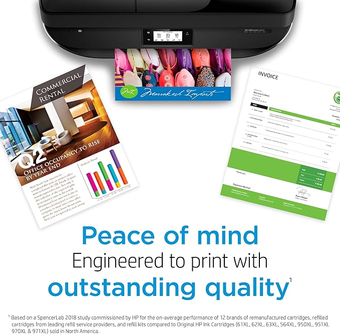 HP Original 910XL Black, Cyan, Magenta, Yellow High-Yield Ink Cartridges (5-Pack) | Works OfficeJet 8010, 8020 Series OfficeJet Pro 8020, 8030 Series | Eligible for Instant Ink | 6ZA58AN
